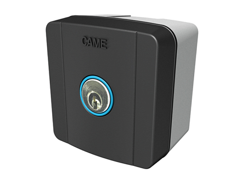 Купить ключ-выключатель накладной CAME SELC1FDG с синей подсветкой с доставкой и установкой в Армянске