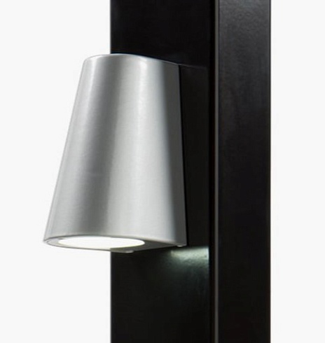 Заказать Элегантное LED-освещение Locinox (Бельгия) TRICONE для ворот, цвета zilver и 9005 (черный) в Армянске